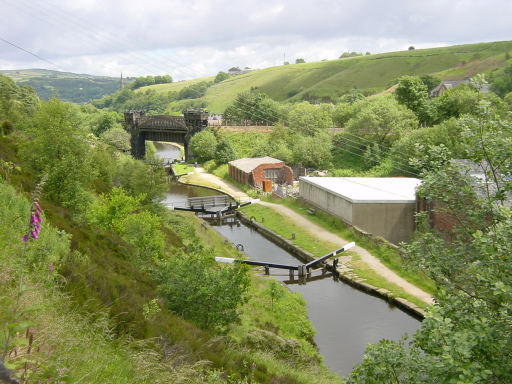 Gauxholme lower locks, Rochdale Canal