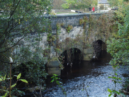 lock and aqueduct, Hebden Bridge, Rochdale Canal