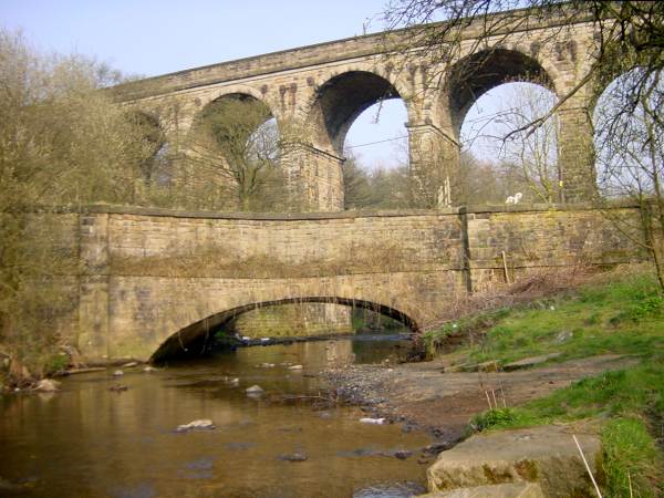 Old Sag Aqueduct, Huddersfield Narrow Canal, Mossley