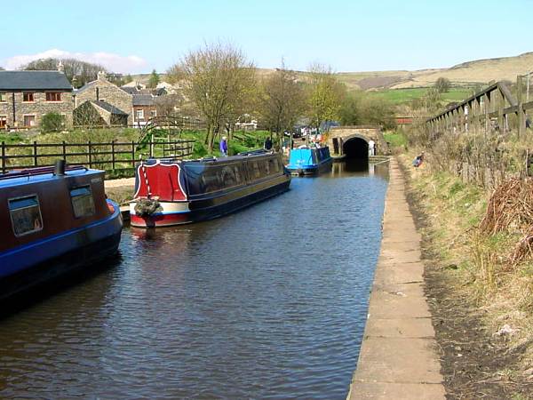 Boats at Diggle portal