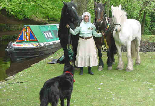Sue Day with boat horses
