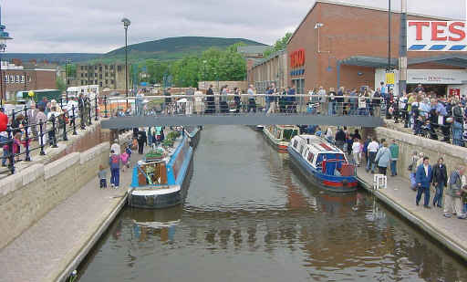 The new footbridge