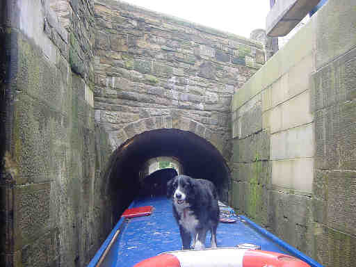 Pennine Moonraker enters the restored bridge tunnel