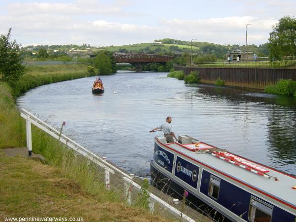 below Cooper Bridge Lock, Calder and Hebble Navigation