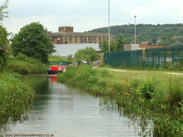 Approaching Savile Town Wharf, Calder and Hebble Navigation