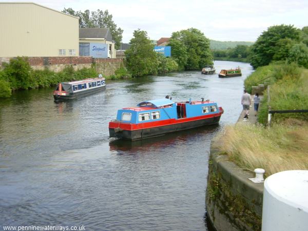 below Battyeford Lock, Calder and Hebble Navigation