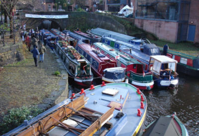 Save our Waterways protest at Castlefield