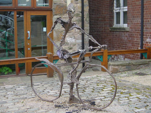 sculpture at Lock 56, Blackburn