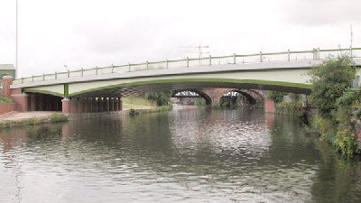 Trinity Way bridge - River Irwell Navigation,  Manchester