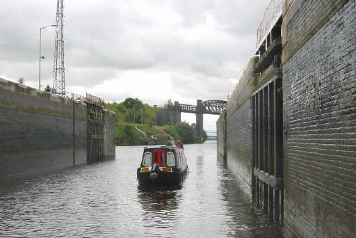 Latchford Lock on the Manchester Ship Canal