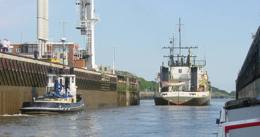 Eastham Lock,  Manchester Ship Canal