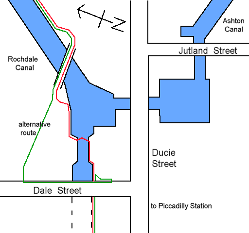 Dale Street alternative pedestrian route