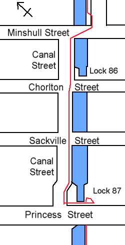 Canal Street pedestrian route